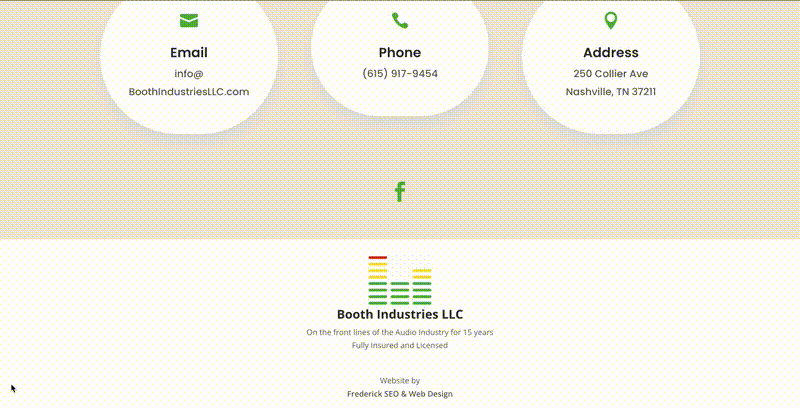 Booth Industries: Logo & Website Design