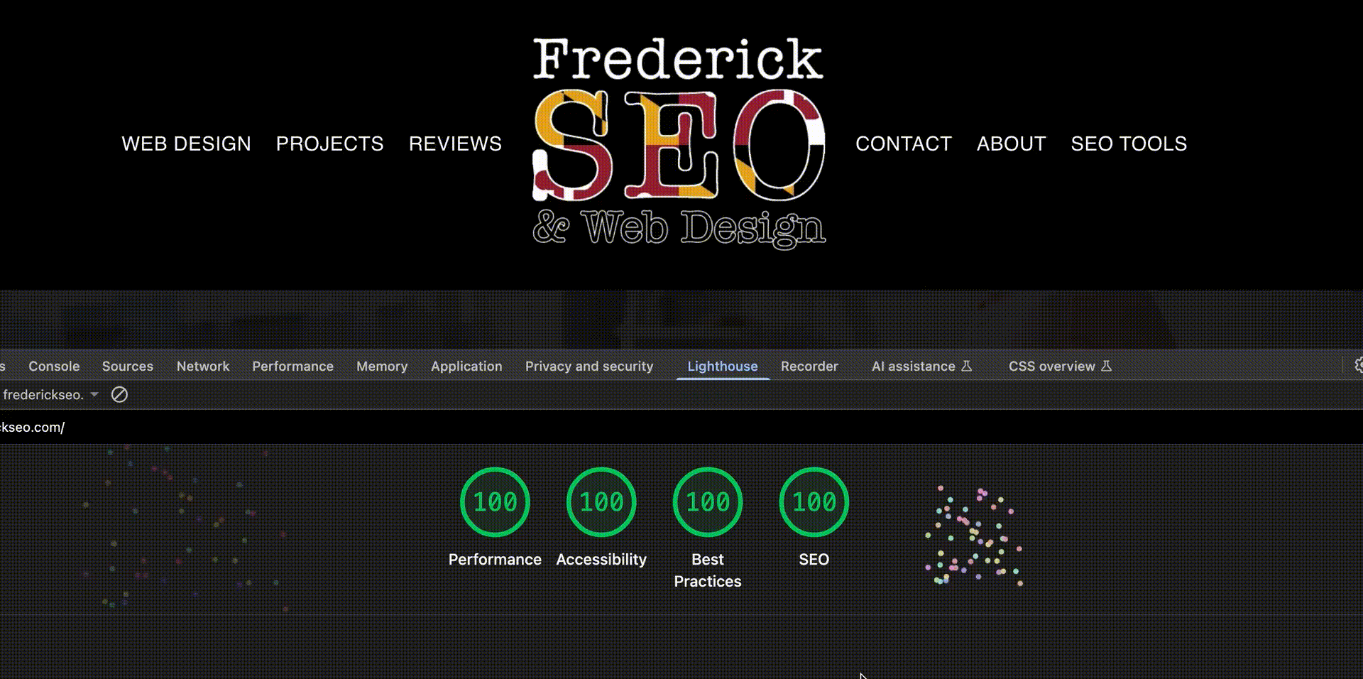Fireworks, Hooray! My Website Scores 100/100 on Google Lighthouse!